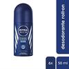 Roll-On anti-transpirant - NIVEA - Cool Kick - 50 ml - Sans alcool - Lot 6 unités