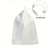 200pcs White Mesh Fruit Protection Bags Non-Woven Bird-proof Insect-proof for Vineyard Breathable Fruit Net Bags with Drawstring