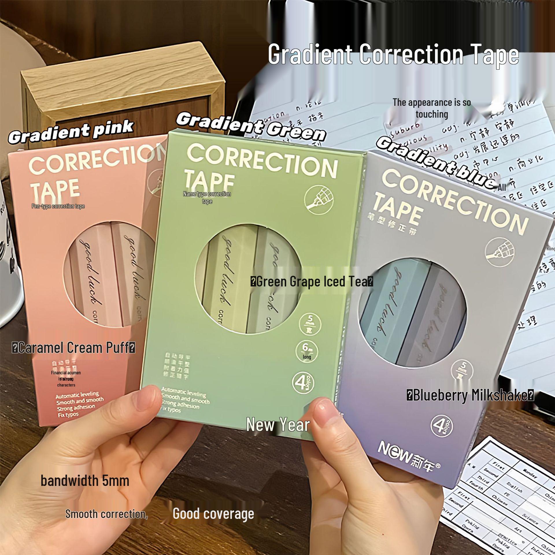 

Gradient Color Correction Tape for Third Grade Girls – Pen-Type