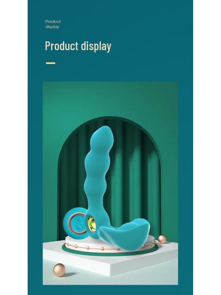 Masaj Vibrator cu Telecomandă pentru Prostata și Anal, Unisex, Model Păstaie de Mazăre