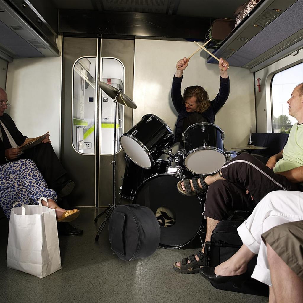 Padded Portable Snare Drum Case, 13-14 Inch Snare Drum Carrying Backpack with Shoulder Strap and Carry Handles, Drum Bag Case for, Storage And