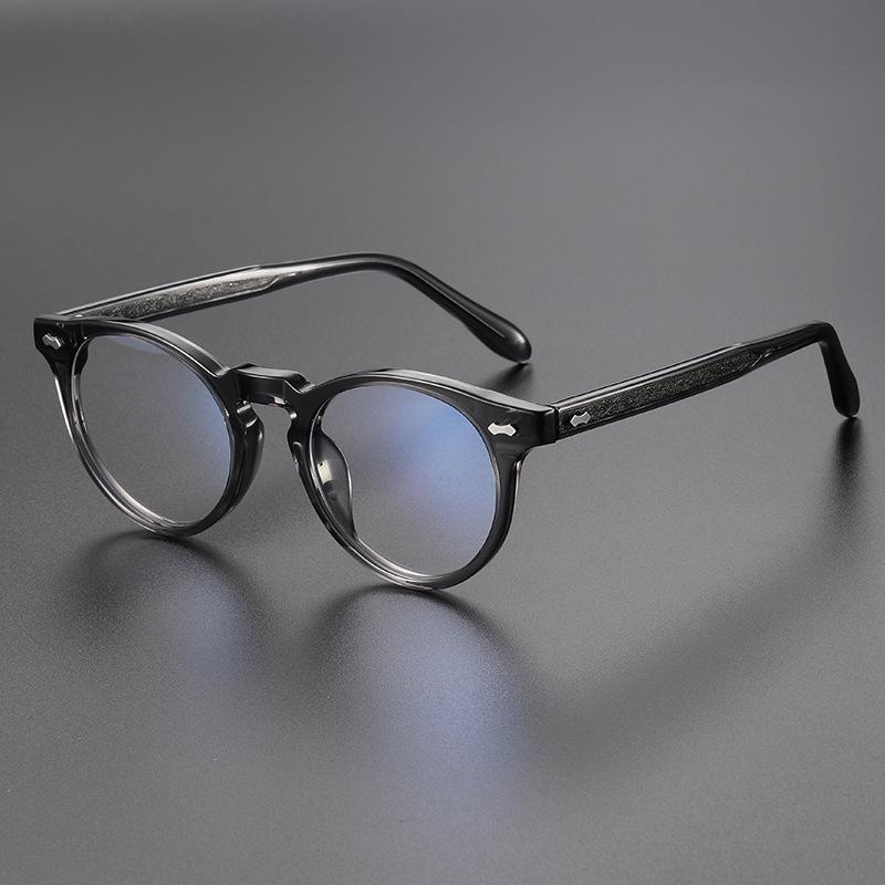 Handmade Retro Tortoiseshell Round Acetate Glasses Frame for Men & Women