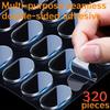Automotive Double Sided Tape, 320pcs Heavy Duty Mounting Strips, Waterproof No-Residue Adhesive, for Car Trims, Home Decor