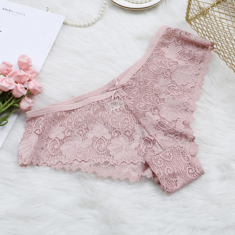 Sexy Lace Panties Women Fashion Lingerie Tempting Pretty Transparent Briefs Women Underwear Panty