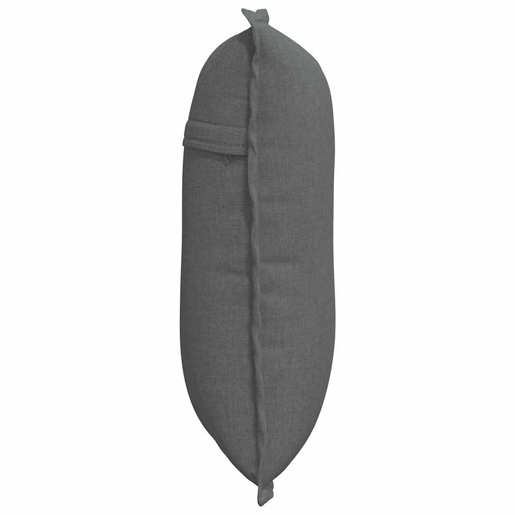 Back Cushion Dark Gray 50 x 19 x 45 cm Fabric