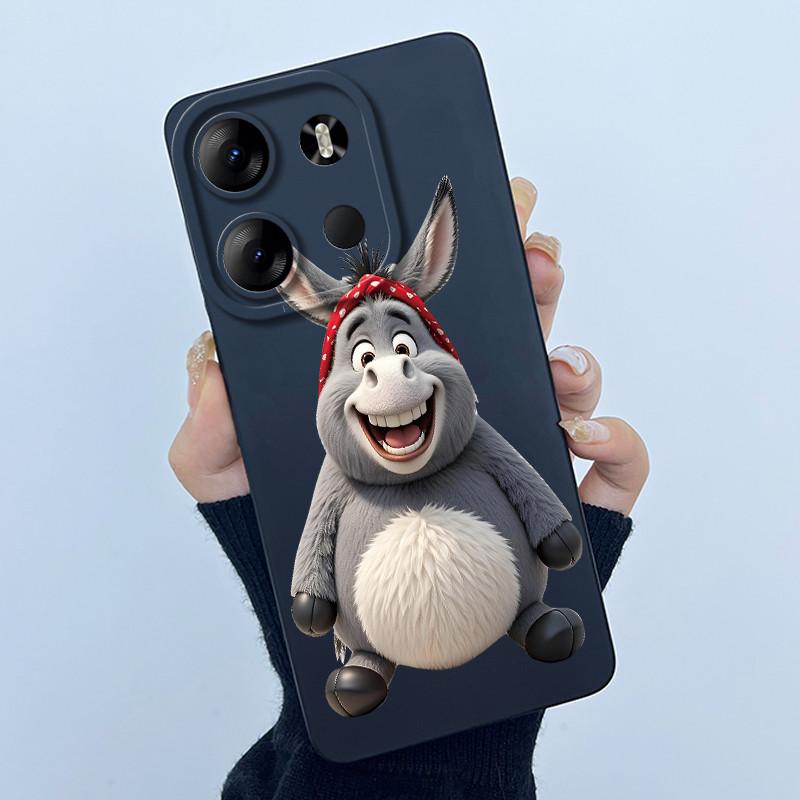 For Tecno Spark Go 2023 Pop 7 Pro BF7 Infinix Smart 7 Plus Smart7 HD Case Lovely Cartoon Cat Liquid Silicone Soft TPU Back Cover