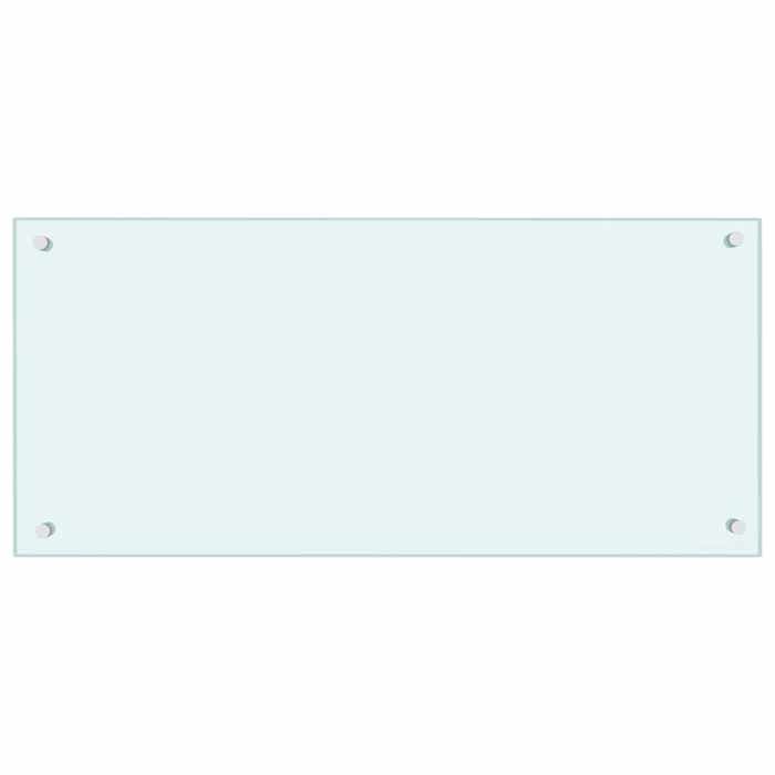 VidaXL Dosseret de cuisine Blanc 90x40 cm Verre trempé 249457