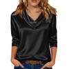 Bluse Für Damen Festlich 3/4 Langarm Hemden Business Casual Outfit Oberteile