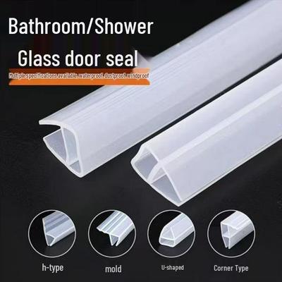 Self-Adhesive Glass & Sliding Door Weatherstripping - Sound Insulation, Leak-Proof, Odorless for Shower & Balcony