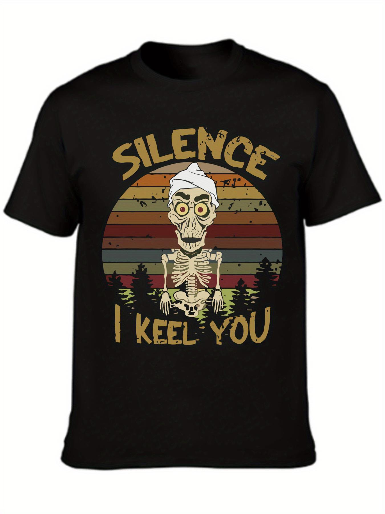 

Черная футболка с круглым вырезом Silence I Keel You S чёрный