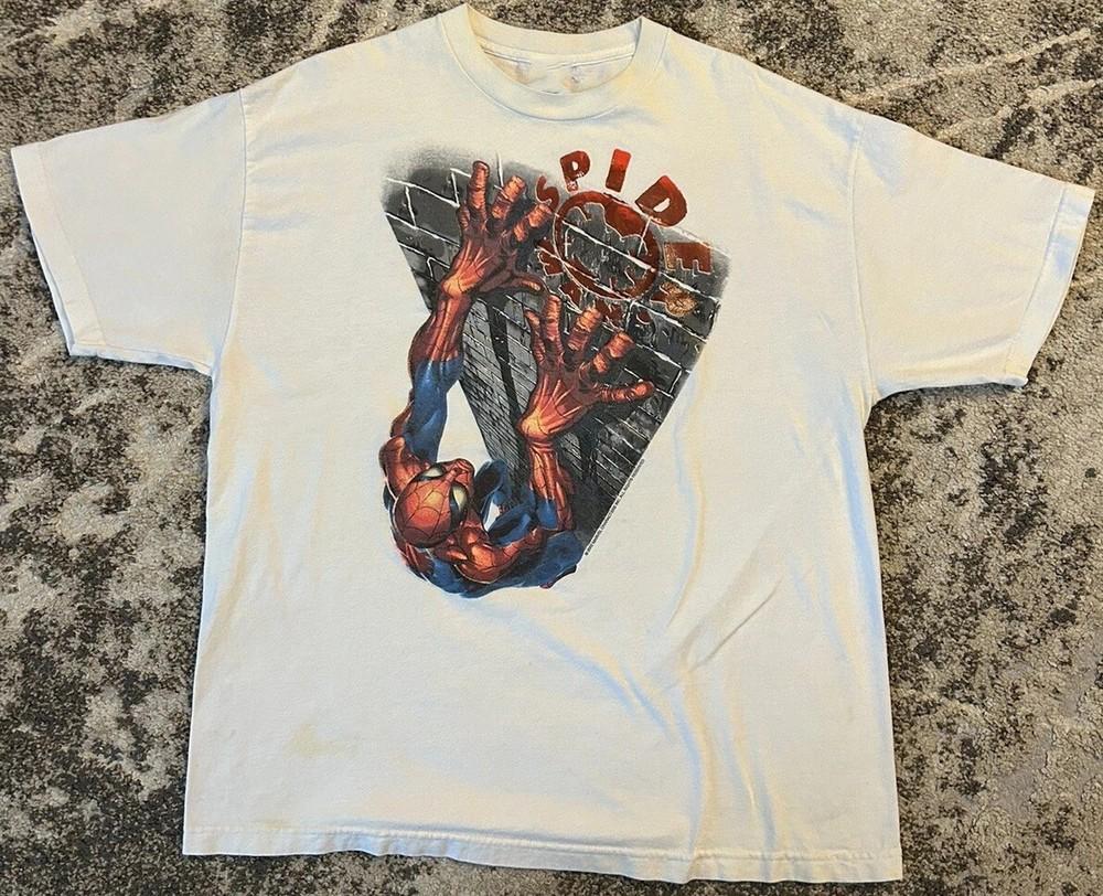 

NEW Marvel 2002 Spiderman Tobey Maguire Promo T-Shirt Movie Comfort Colors Unisex T-Shirt M
