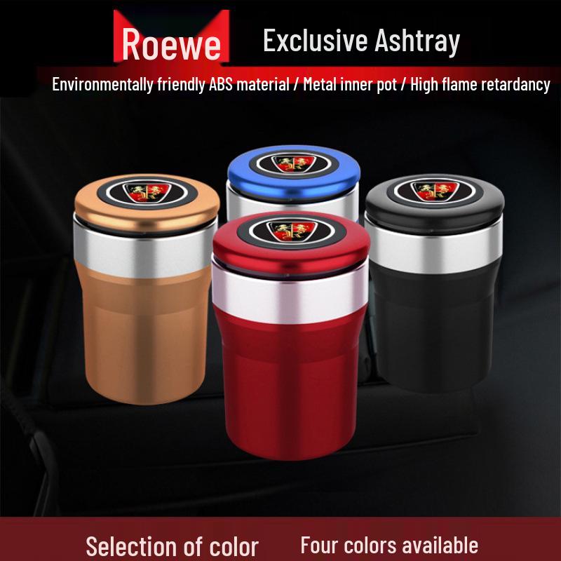 Car Ashtray with Light Caps for Roewe RX5, RX3, RX8, 2020 Models