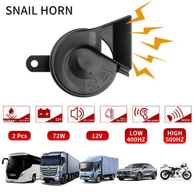 D SERIES 72W Car Motorcycle Snail Horn 12V 500Hz 400Hz Waterproof Dual-tone Loud Signal Super Loud Horn for Motorcycle Car Truck