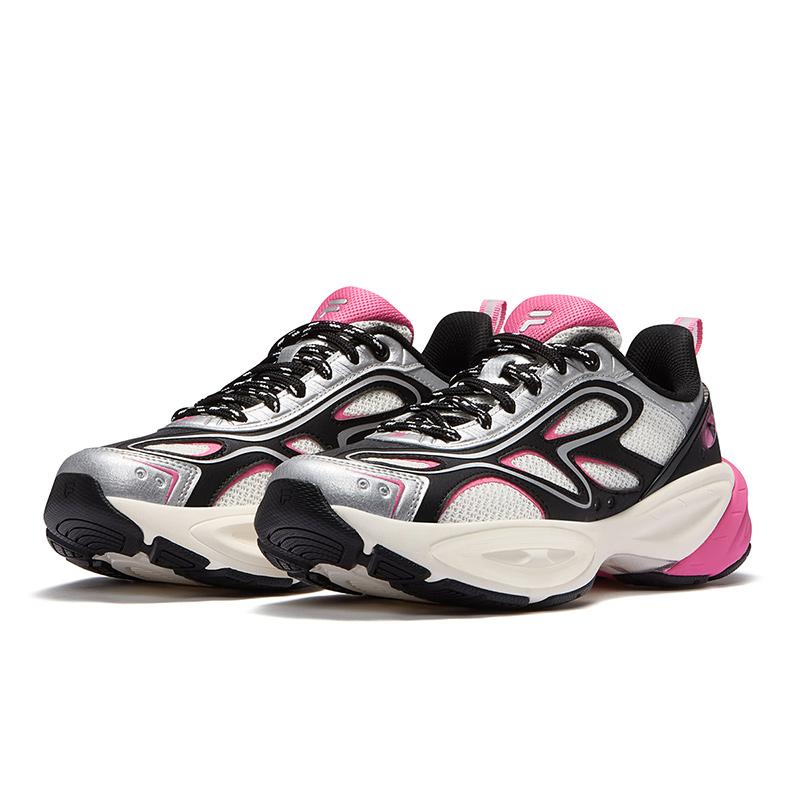 FILA Fusion Buzzard II Meteor Shoes Comfortable Versatile Low Top Casual Shoes Women sneaker White Black T12W521109FSB