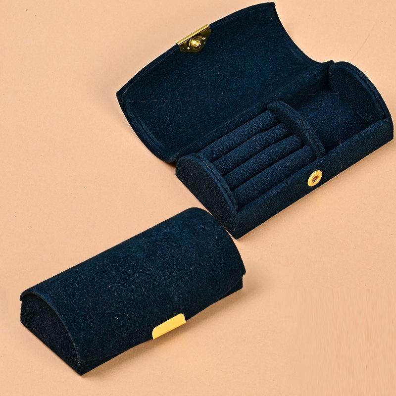 Arched Anti-Oxidation Jewelry Storage Box Portable Mini Organizer for Rings Earrings Perfect Birthday Gift for Women