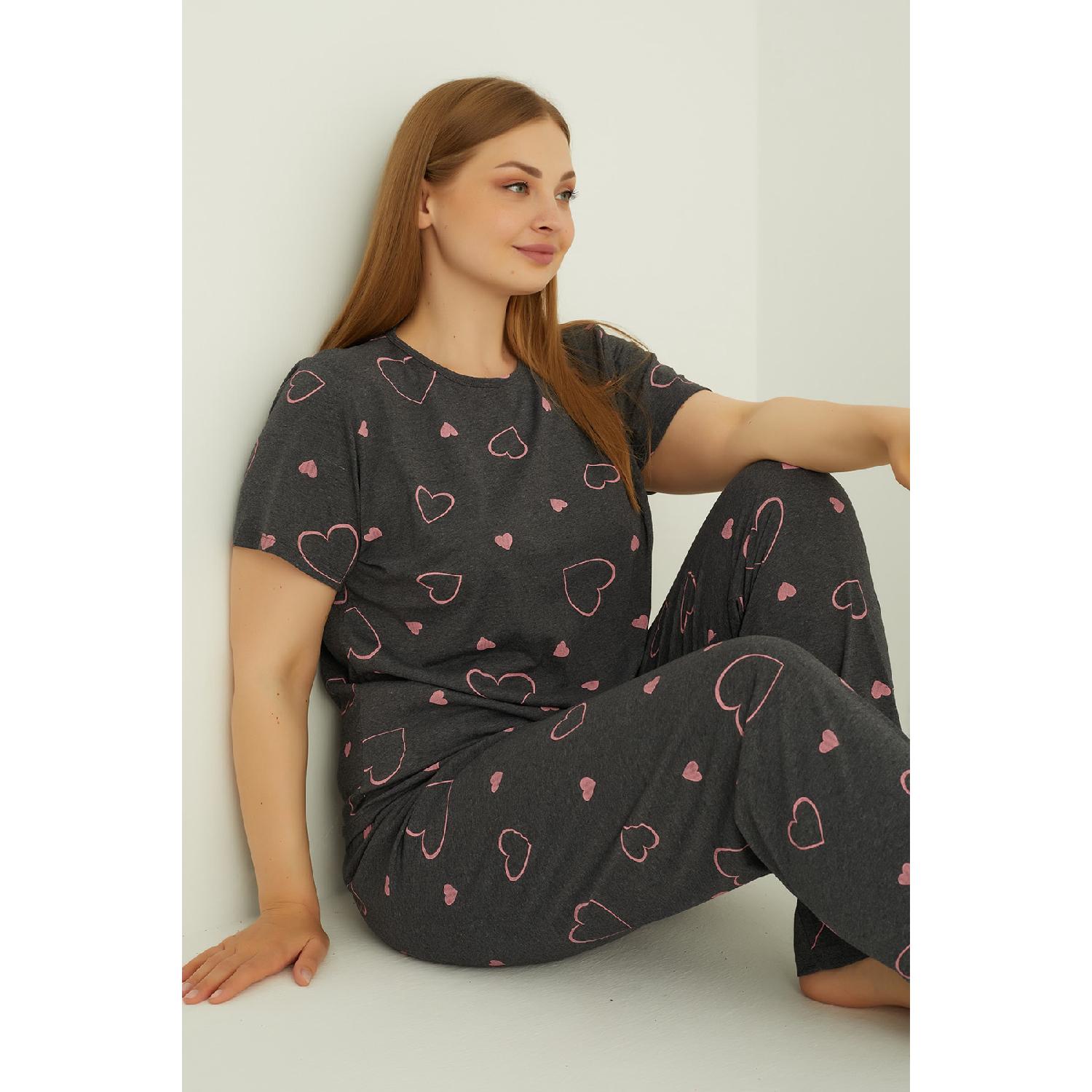 

Большой пижамный комплект из хлопка 2XL