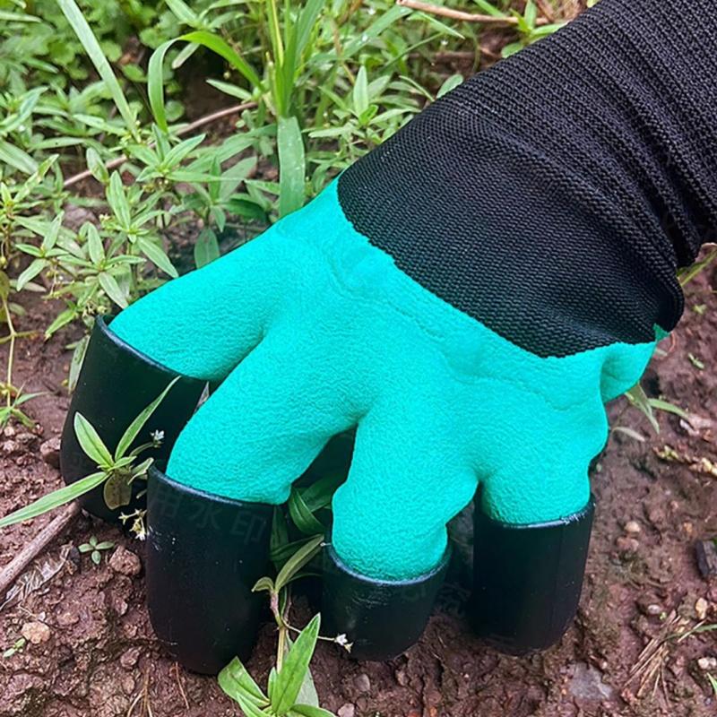 Garden Gloves with Claws Breathable Gardening Work Claw Gardening Gloves, for Planting Puncture Resistant Garden Gloves Digging