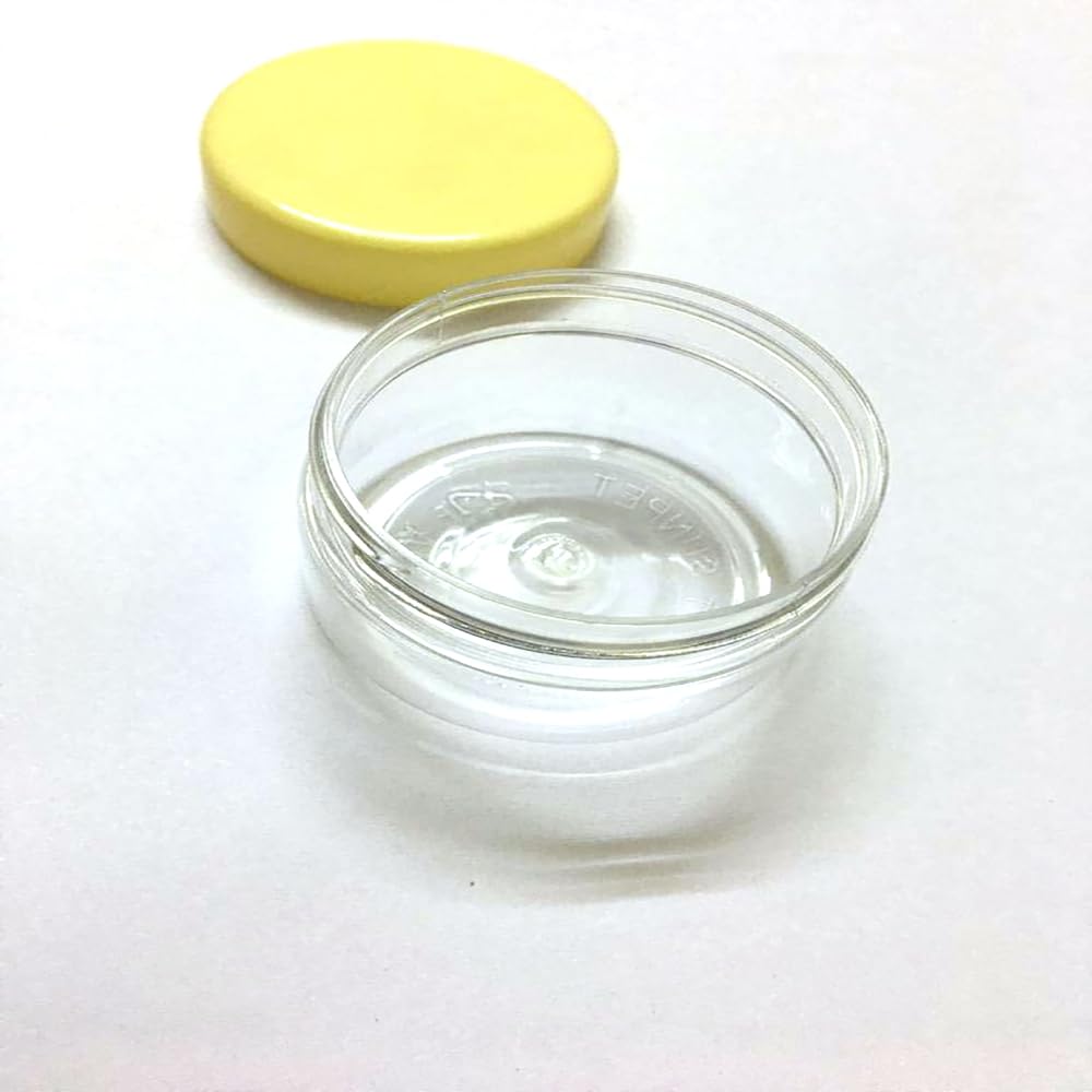 RSINC Small Airtight Tiny Multipurpose 6 Plastic Jar Set (50ml) Spice Jars Kitchen, Dining & Bar | Grocery pickle | Dry Fruits Box | X 6 Jar Set