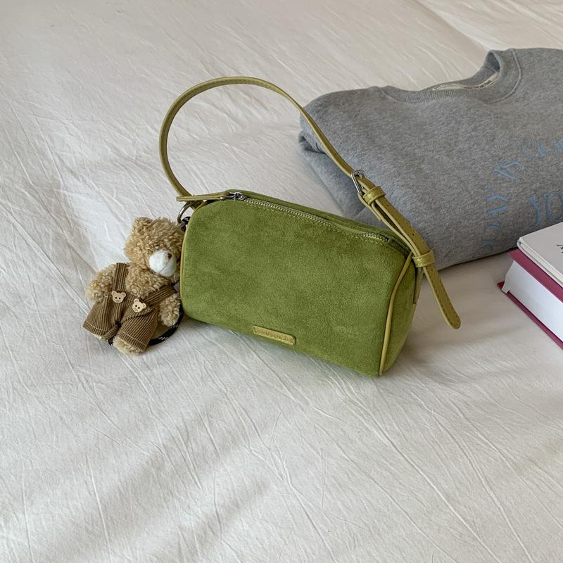 

2025 Korean version of popular diamond embroidery thread small square bag simple large capacity messenger bag retro shoulder armpit bag