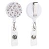 Miffy Rabbit Cute Small Animal Anime Hanging Name Tag Reel Reel Keychain Strong Metal Wire Stretchable Reel Strap Reel Clip for Employee ID Commuter