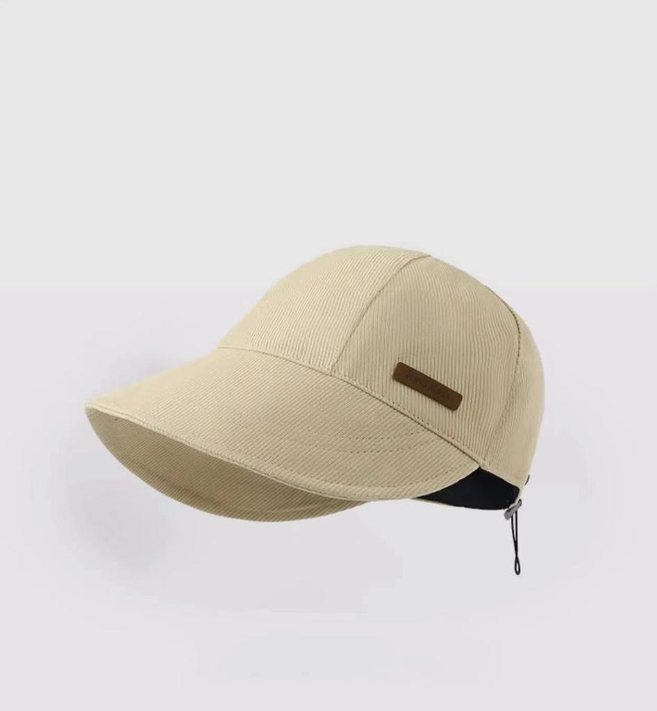 ZLS Bucket Hat Women's Spring and Summer Sunscreen UV Protection Sun Hat Plain Black Sun Hat