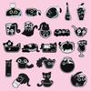Stylish Cartoon Character Black Cat Brooches Set Charming Metal Accessories For All
