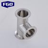 FGO KF40 304 Stainless Steel Vacuum Equal Tee Joint