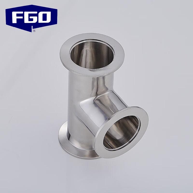 FGO KF40 304 Stainless Steel Vacuum Equal Tee Joint
