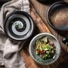 14cm  sell Creative retro ceramic sushi dishes tray Sauce Chili pepper snacks small dishes gold plates set dinner dishes sets