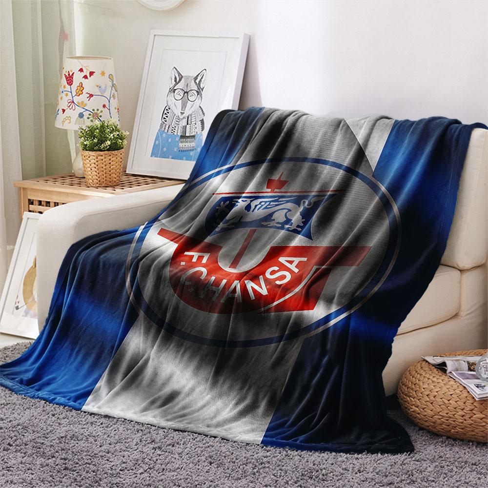 1PC F.C. Hansa Rostock Patterned Flannel Blanket Suitable For All Seasons for Home Decor Warmth and Comfort Gifts Holiday Present