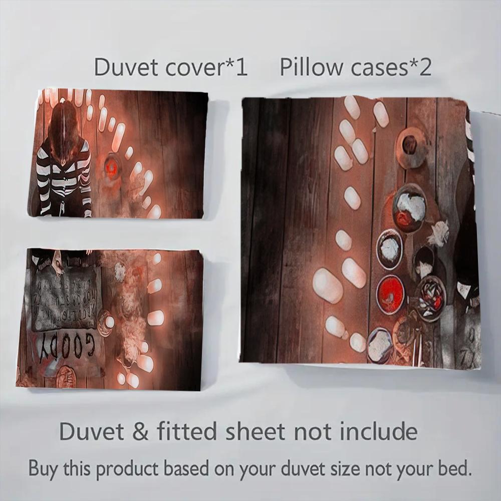 1PC Wednesday pattern Bedding Quilt Set Quilt Cover Pillowcase Home Decoration Birthday Gift (1 * duvet cover + 53 * pillowcase, without core)
