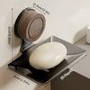 Powerful Adhesive Soap Dish with Suction Cup,Soap Drainage Holder Ideal for Home Bathroom Sink Wall-Mounted Soap Storage Rack