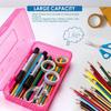 Transparenter Stiftebeutel Große Kapazität Marke Stifte-Organizer Langlebige Stiftebox Schule Büro