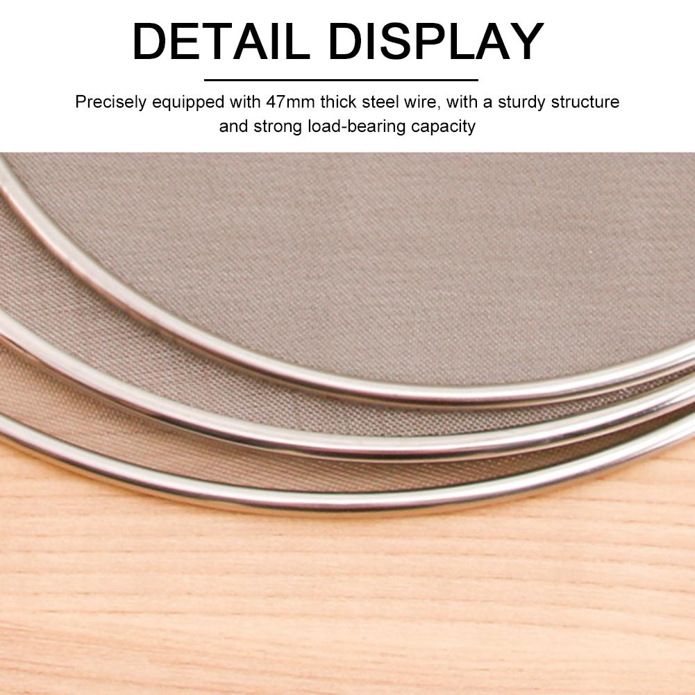 Stainless Steel Net Cover Oil Splash Screen Circular Oil Shield Hollow Handle Anti Scald Used For Deep Frying And Cooking