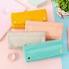 New High-elastic Oxford Cloth Solid Color Pencil Case Creative Student Stationery Box Environmentally Simple Pencil Case
