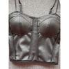 Leather Coat Tops Women's Fashion Ins Hot Camisole Women's Niche Style Chic Fancy Easiest for Match Sexy Short Top
