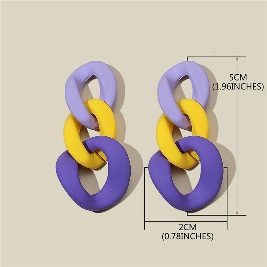 Stylish Colorful Acrylic Drop Earrings Fashion Jewelry Acrylic Texture Perfect for Parties Dates and Everyday Outfits