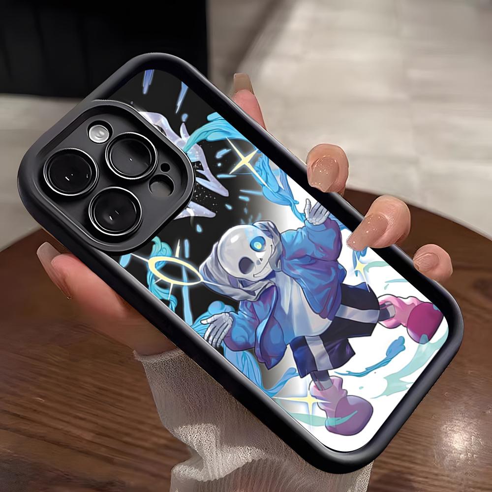 Sans Undertale Handyhülle Für IPhone 17 Pro Max 15 Pro 16 14 Plus 12 13 Mini 11 Pro Stoßfeste Weiche Hülle