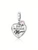 Charms Plata Heart-Shaped Skull Luggage Case Beads Copper Plated Fit Copperoriginal Bracelet For Jewelry Making Diy Charm