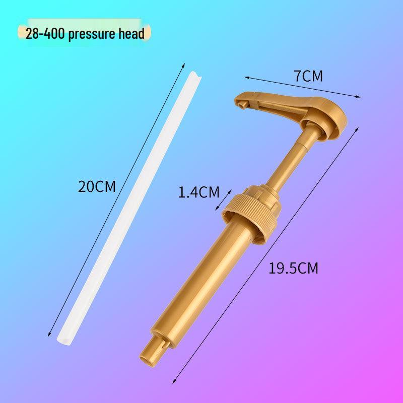 Gold Fruit Syrup Dispenser Pump - Food Pump Head