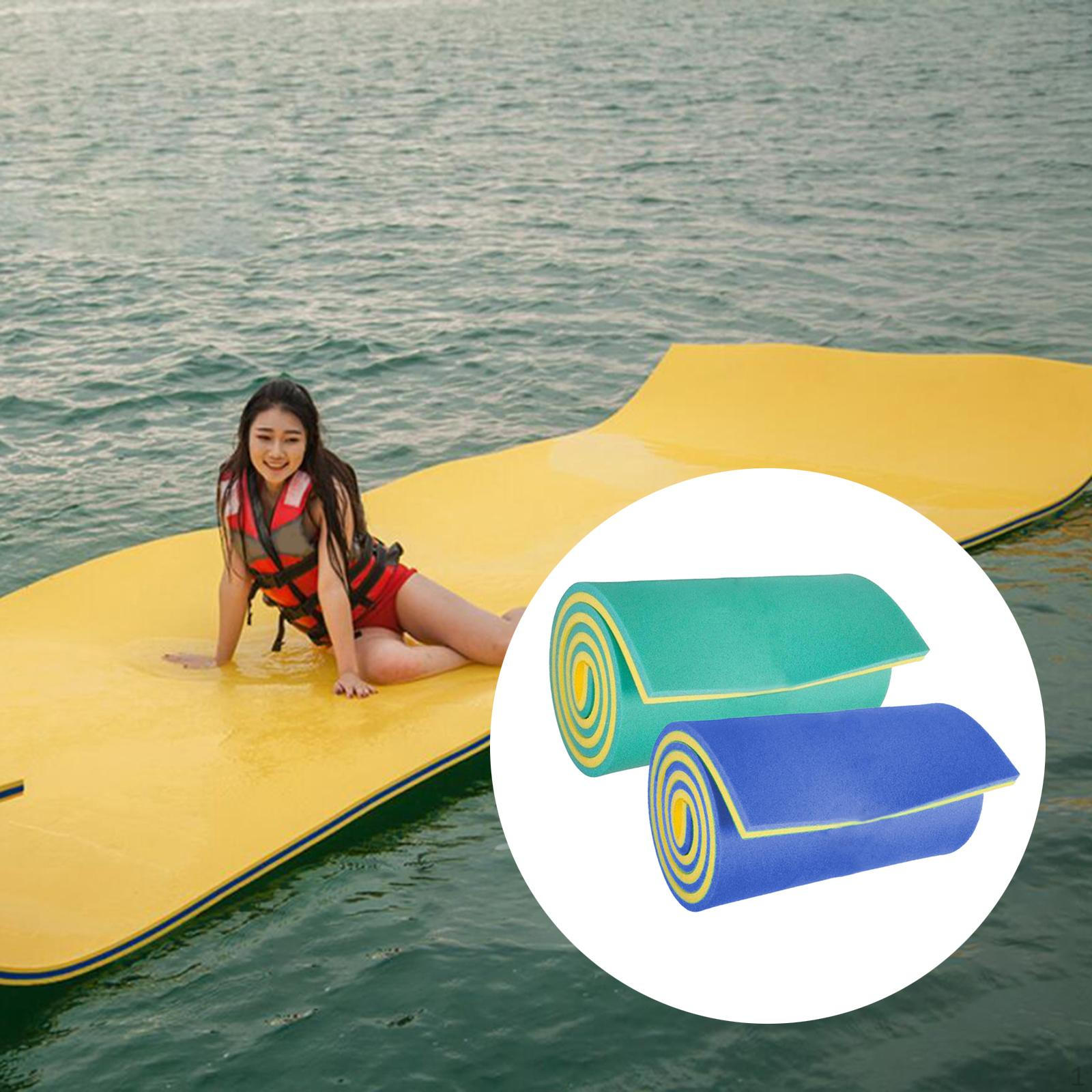 

2pcs Durable ing Mat swimning pool River Foam Floating Pad Blanket Kids Lake Unsinkable Mattress Bed