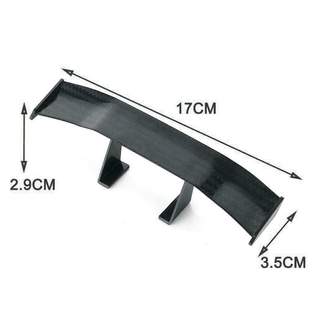 Rask installasjon 1x Spoiler ABS Bilklistremerker Karbonfiber