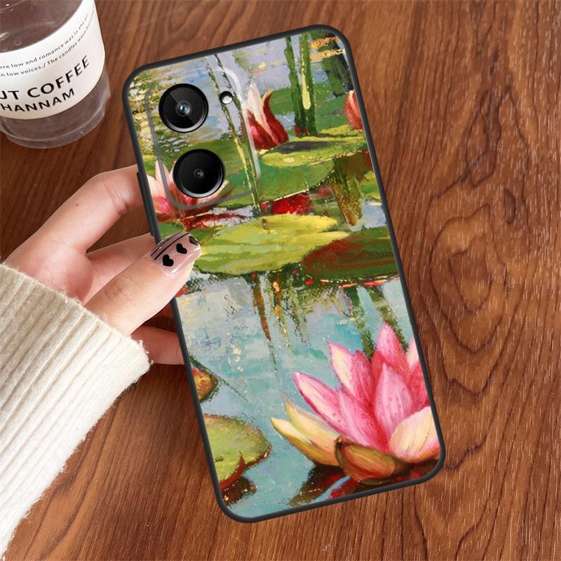 Monet Oil Painting For Realme 15 14 11 12 13 Pro Plus C35 C71 C75 C65 C55 C63 C61 C53 C51 C67 GT6 GT7 Pro Case