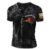 Vintage Taste V-ausschnitt männer T Shirt Drucken Kurzarm Gothic Punk T Shirt Für Männer Übergroße Tops T Shirt Männer streetwear
