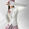 Double Zipper American Cardigan Embroidered Long Sleeve Girl Spring Design Skinny Versatile Cardigan Top Girl