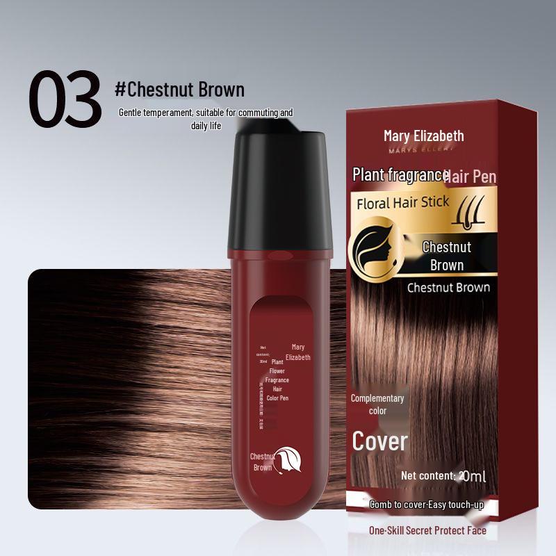 Mary Elizabeth Pflanzenbasierte Haarfarbe & Stylingkamm – Grauabdeckung & haarschonendes Auffrischen