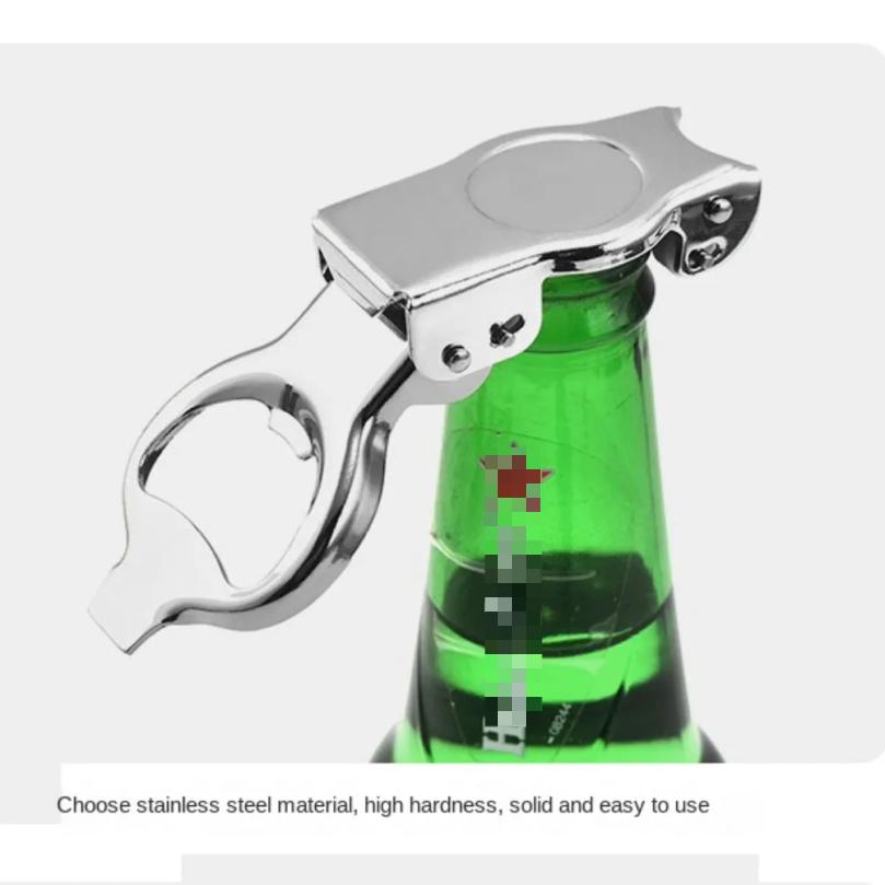 New Stainless Steel Can Opener Folding Soda Bottle Lid Opener Multifunctional Carbonated Drink Bottle Opener Home