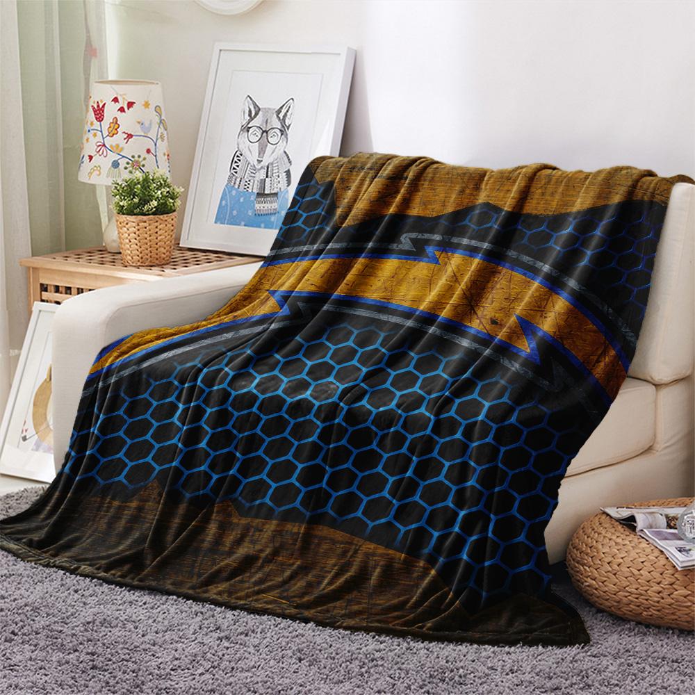 Los Angeles Chargers  Print Flannel Blanket, High quality Comfortable for All Seasons, Home Decor, Warmth and Comfort