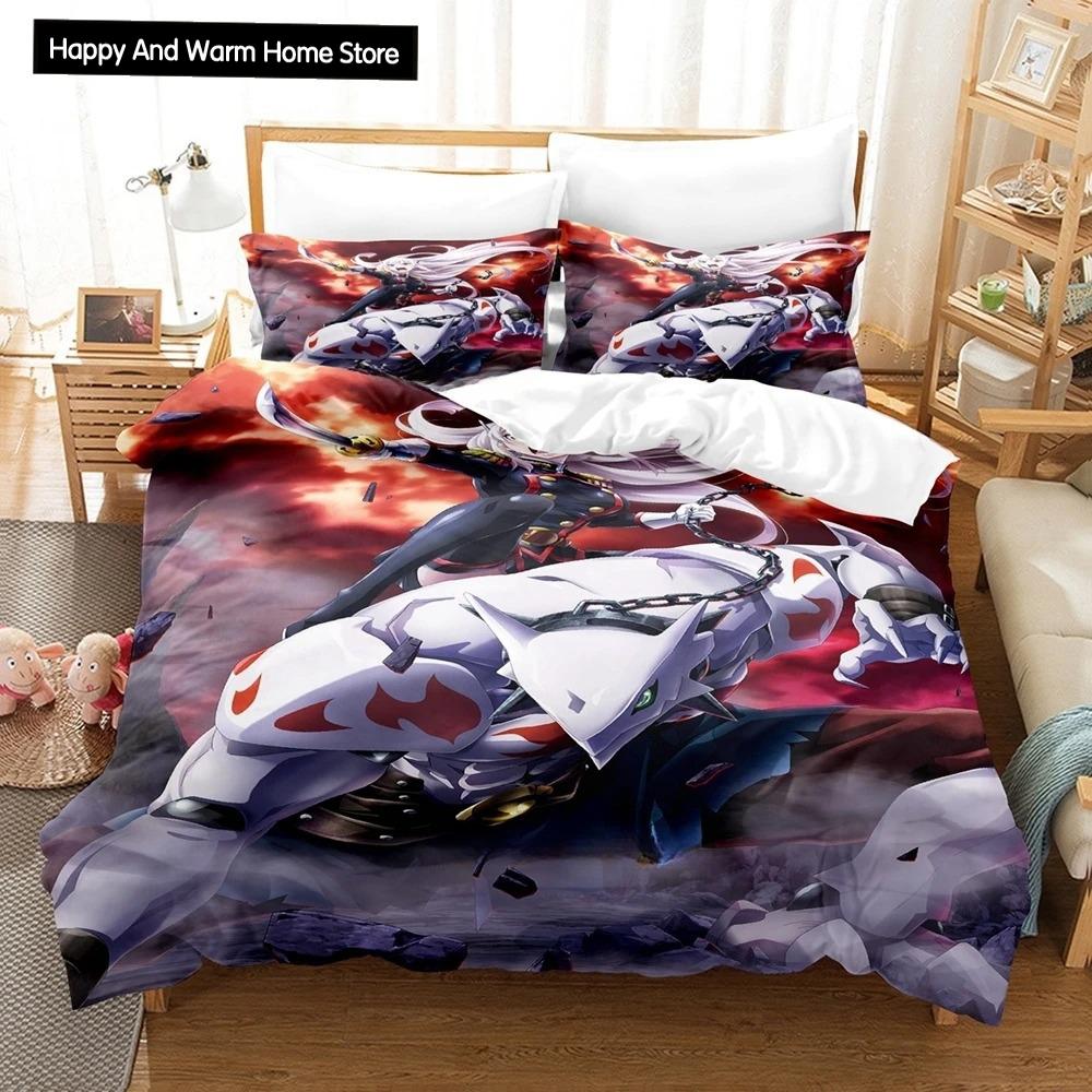 3D Anime Chained Soldier Bedding Set Single Twin Full Queen King Size Bed Set Adult Boys Bedroom Duvet Cover Sets Home Textiles