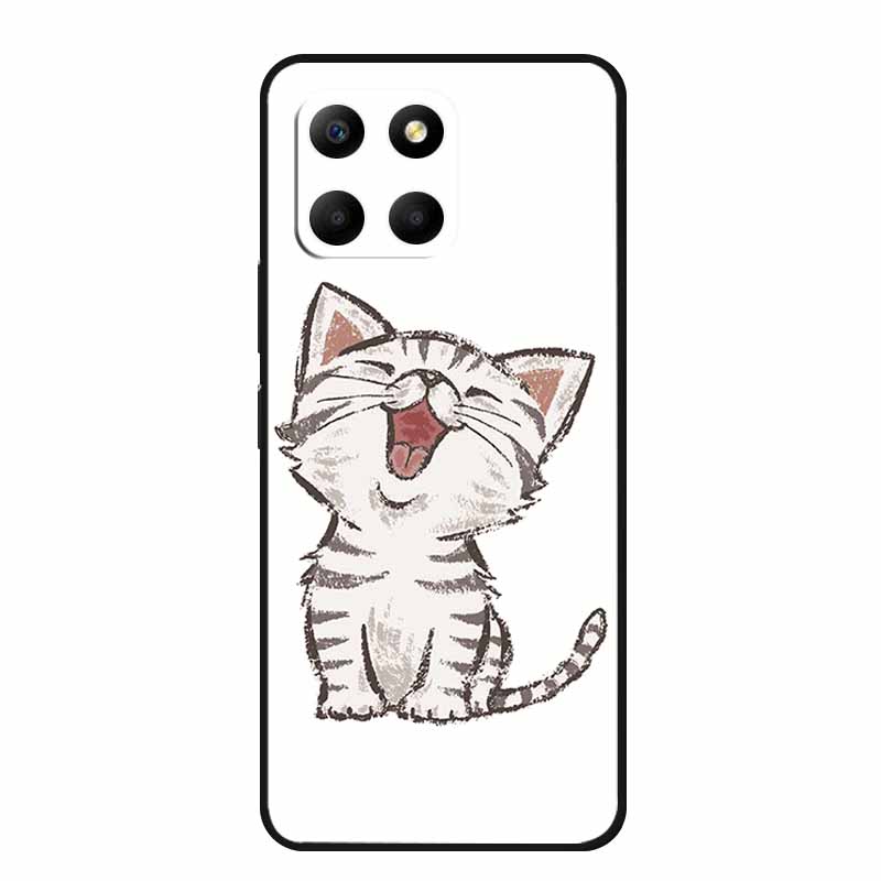 

For Honor 200 Smart Case 200Smart Phone Cover Lion Black Silicone Soft Back Cover Case For Honor 200 Smart Case 6.8 Coque Funda Honor 200 Smart